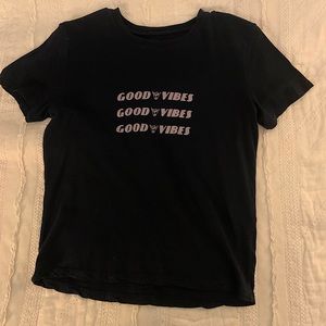 Brandy Melville one size good vibes t shirt